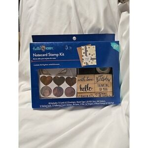 Hello Hobby Notecard Stamp Kit 357 Pieces Includes Foil & Glitter Embellishments